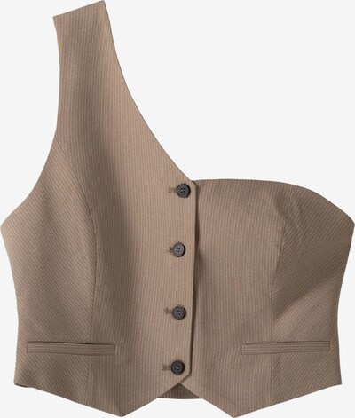 Bershka Suit vest in Dark beige / Off white, Item view