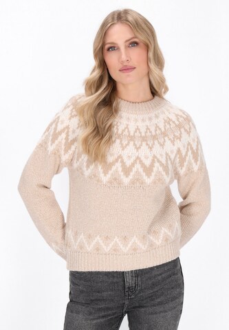 DreiMaster Vintage Trui in Beige: voorkant