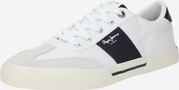 Pepe Jeans Låg sneaker 'KENTON' i vit: framsida