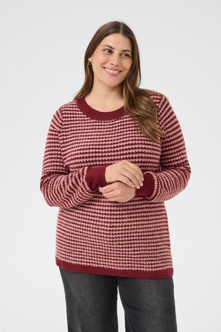 Pull-over 'Eliona' KAFFE CURVE en violet : devant