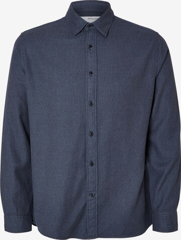SELECTED HOMME Regular fit Overhemd in Blauw: voorkant