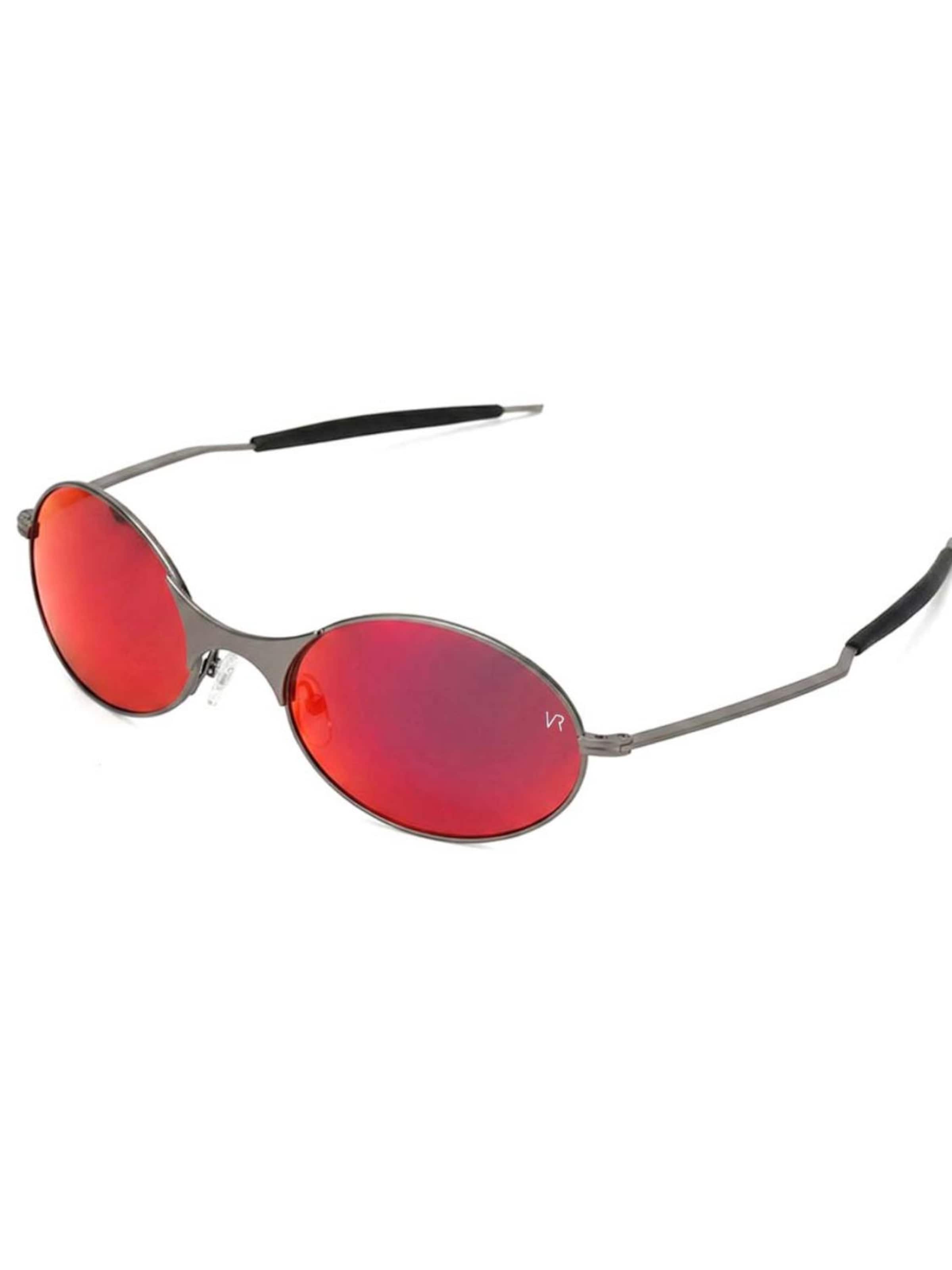 VEYREY Sunglasses 'Oval Sonnenbrillen Pemu' in Red