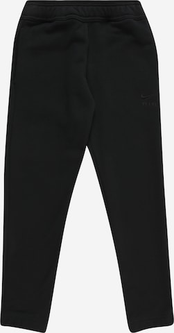 Nike Sportswear Tapered Trousers in Black: front