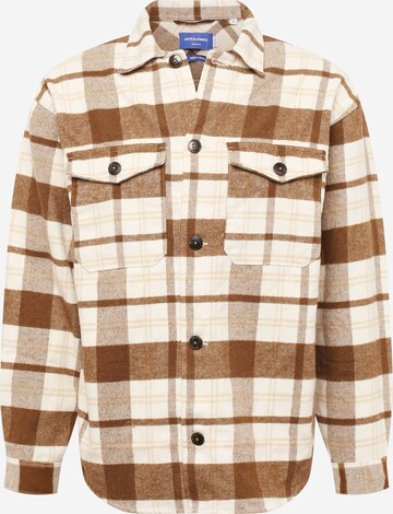 Chemise JACK & JONES en beige : devant