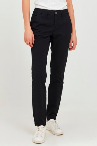 Oxmo Loose fit Chino Pants 'CHILLI' in Black: front