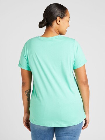 ONLY Carmakoma - Camiseta 'VACA' en verde