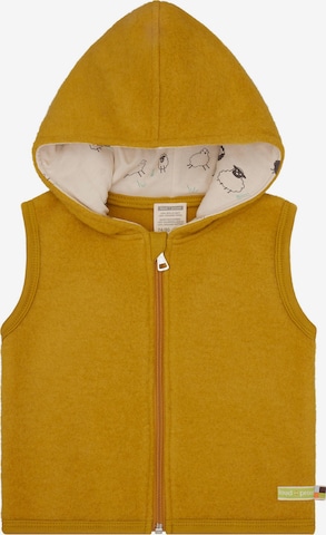 loud + proud Fleecejacke in Gelb: Vorderseite