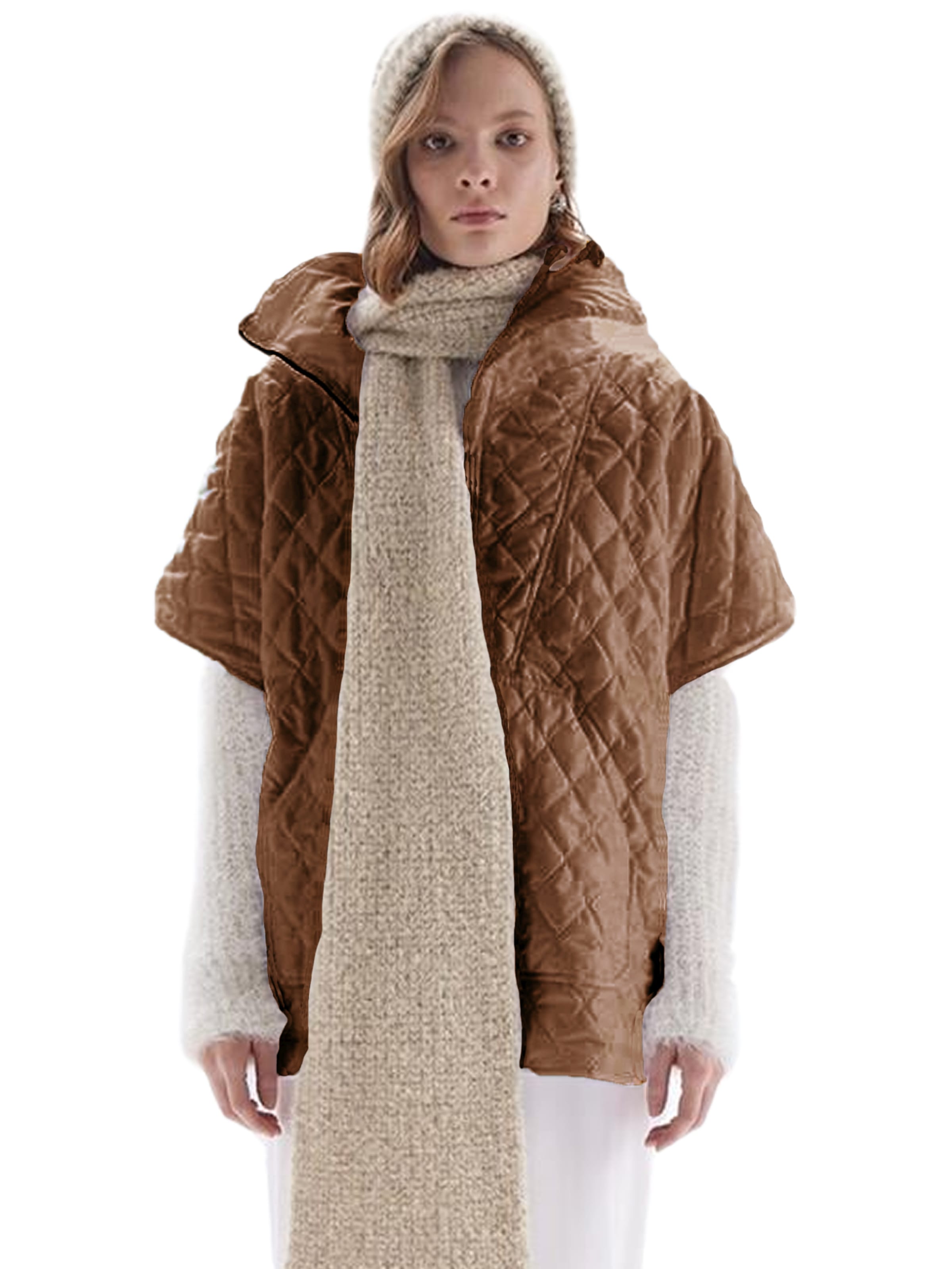 Rivus Bodywarmer in Bruin: voorkant