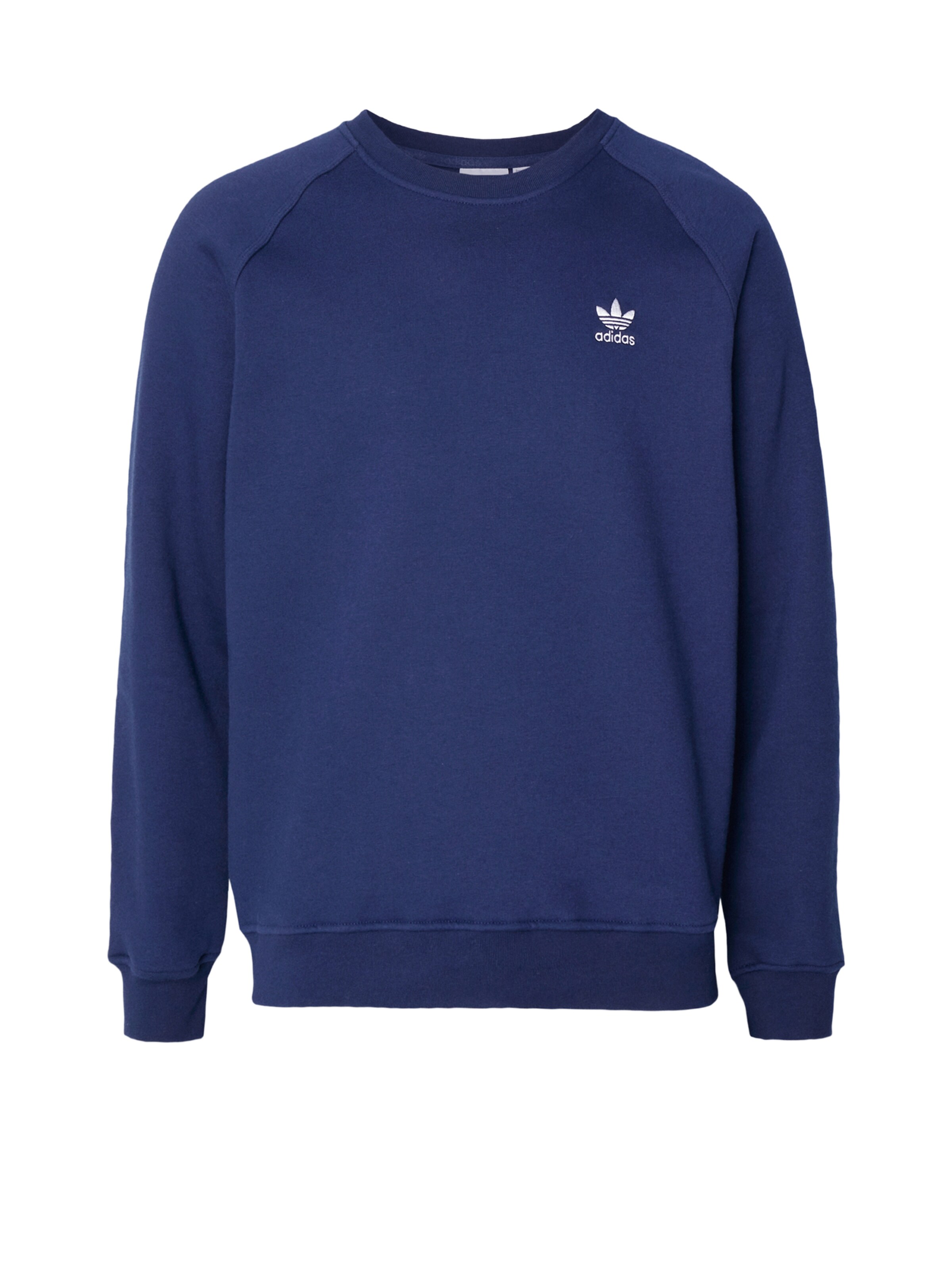 ADIDAS ORIGINALS Sweatshirt 'Trefoil Essentials' in Blue: front