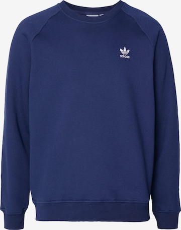 ADIDAS ORIGINALS Sweatshirt 'Trefoil Essentials' in Blue: front