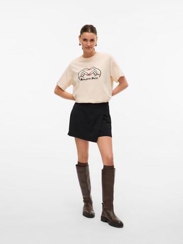 T-shirt 'VALERIE CATY' VERO MODA en beige