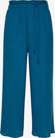 Wide Leg Pantalon s.Oliver BLACK LABEL en bleu : devant
