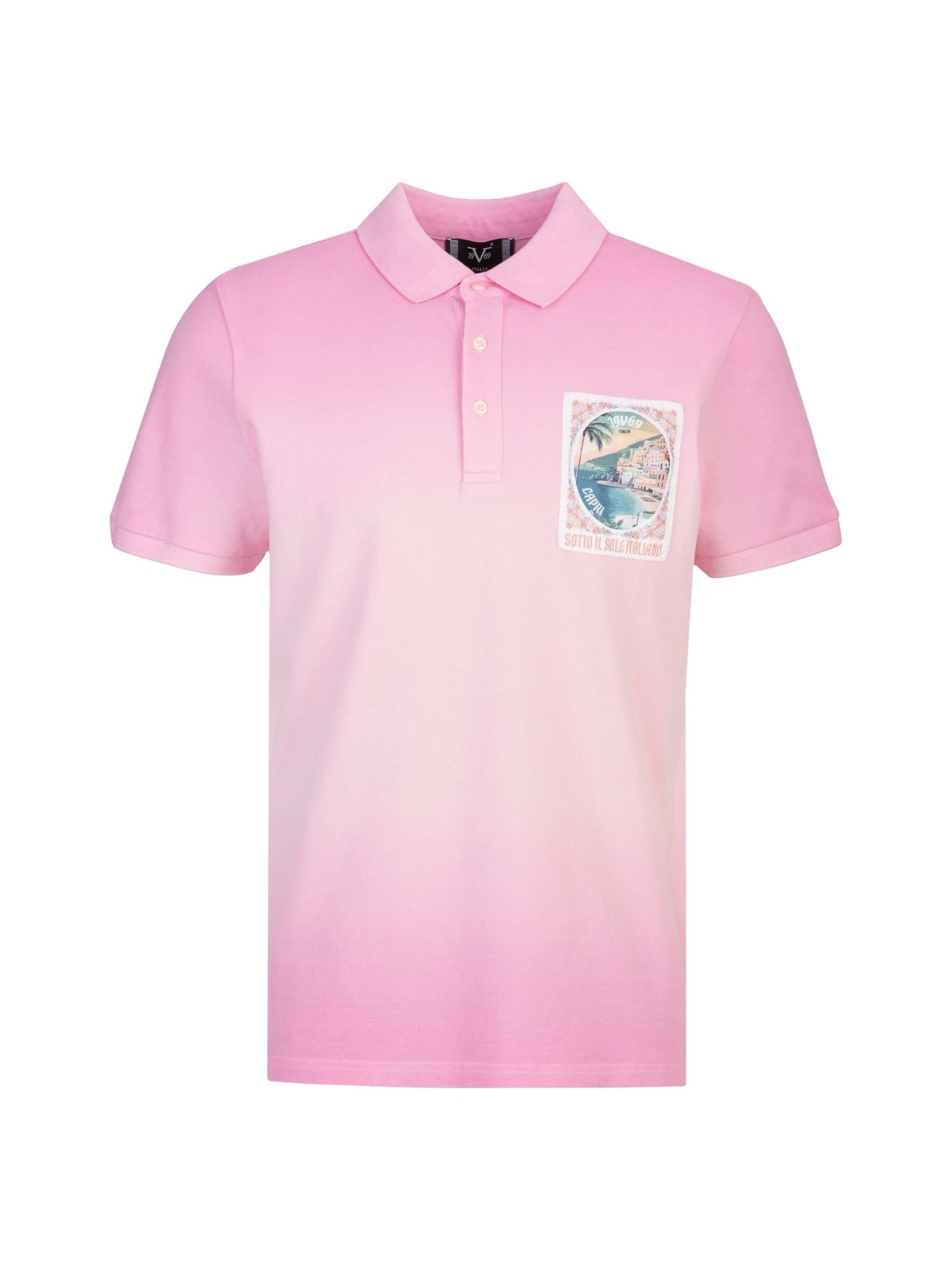 19V69 ITALIA Shirt 'Emilio Dip' in Pink: front
