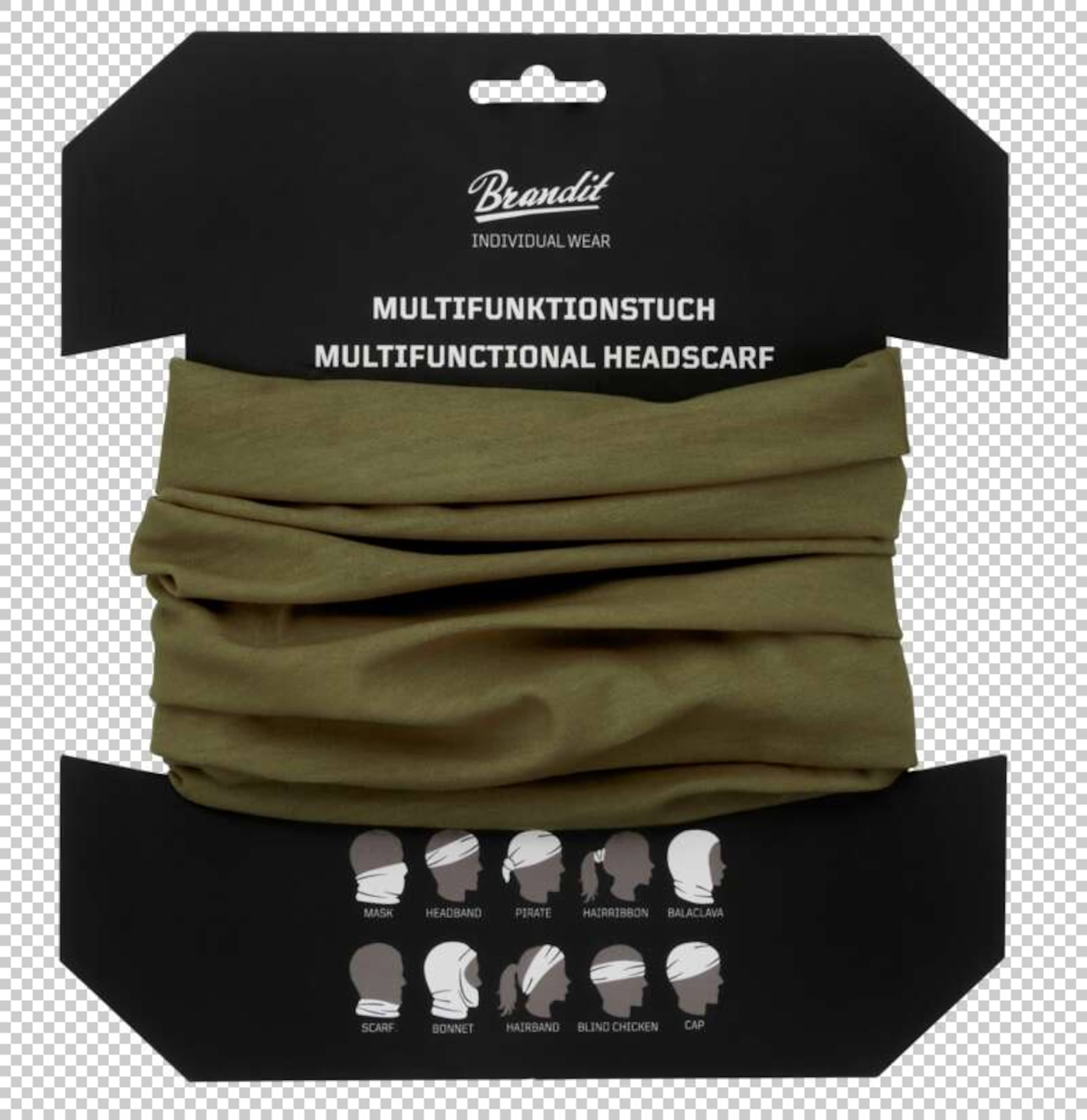 Scaldacollo di Brandit in verde: frontale