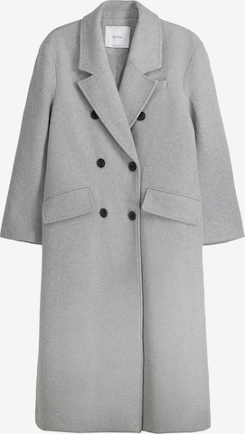 Bershka Between-Seasons Coat in Grey: front