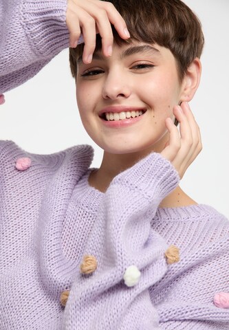 MYMO Sweater 'Nolie' in Purple