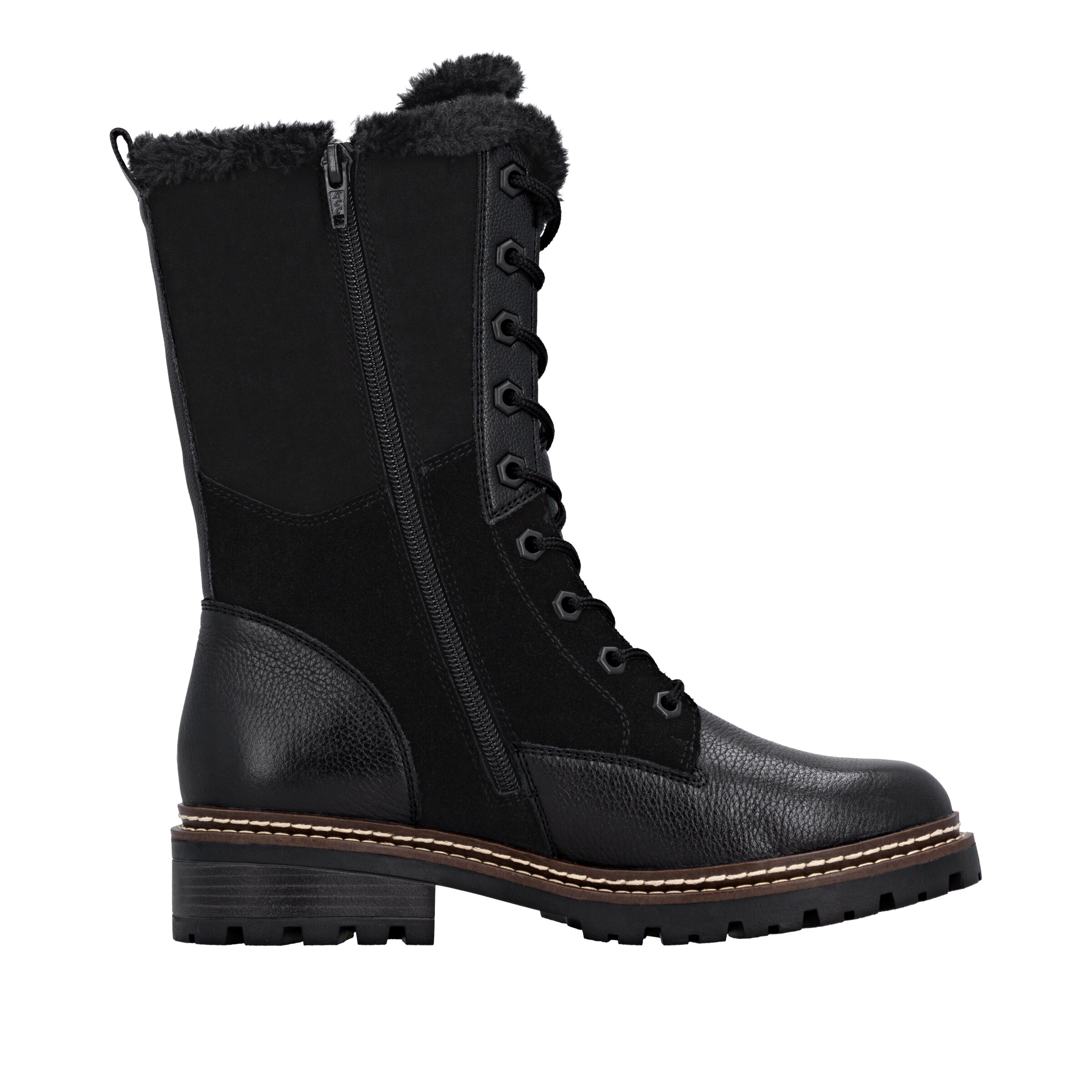 REMONTE Lace-Up Boots in Black