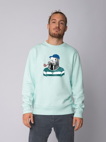 Watapparel Sweatshirt ' Walross ' in Blue: front