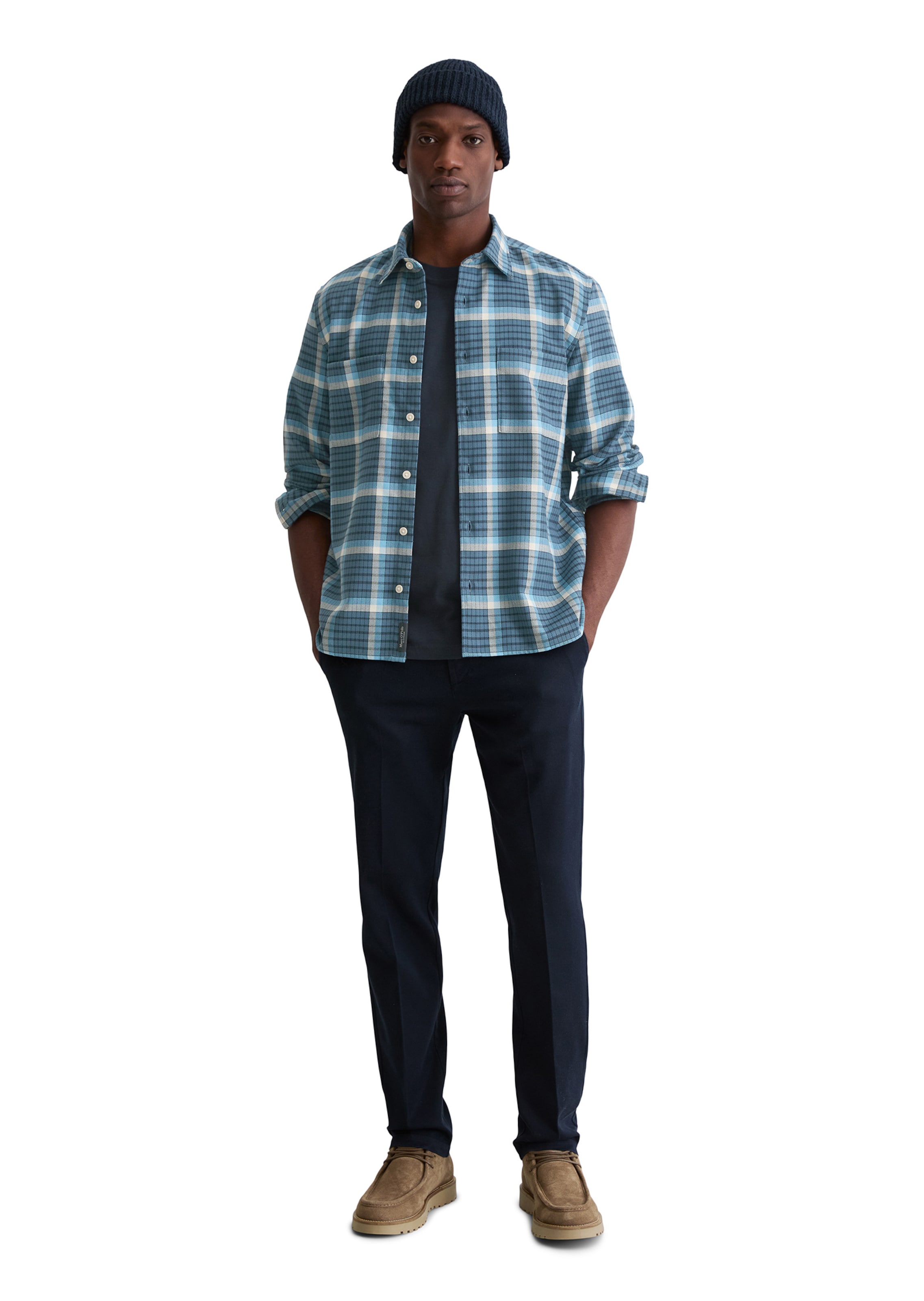 Marc O'Polo Regular fit Button Up Shirt in Blue