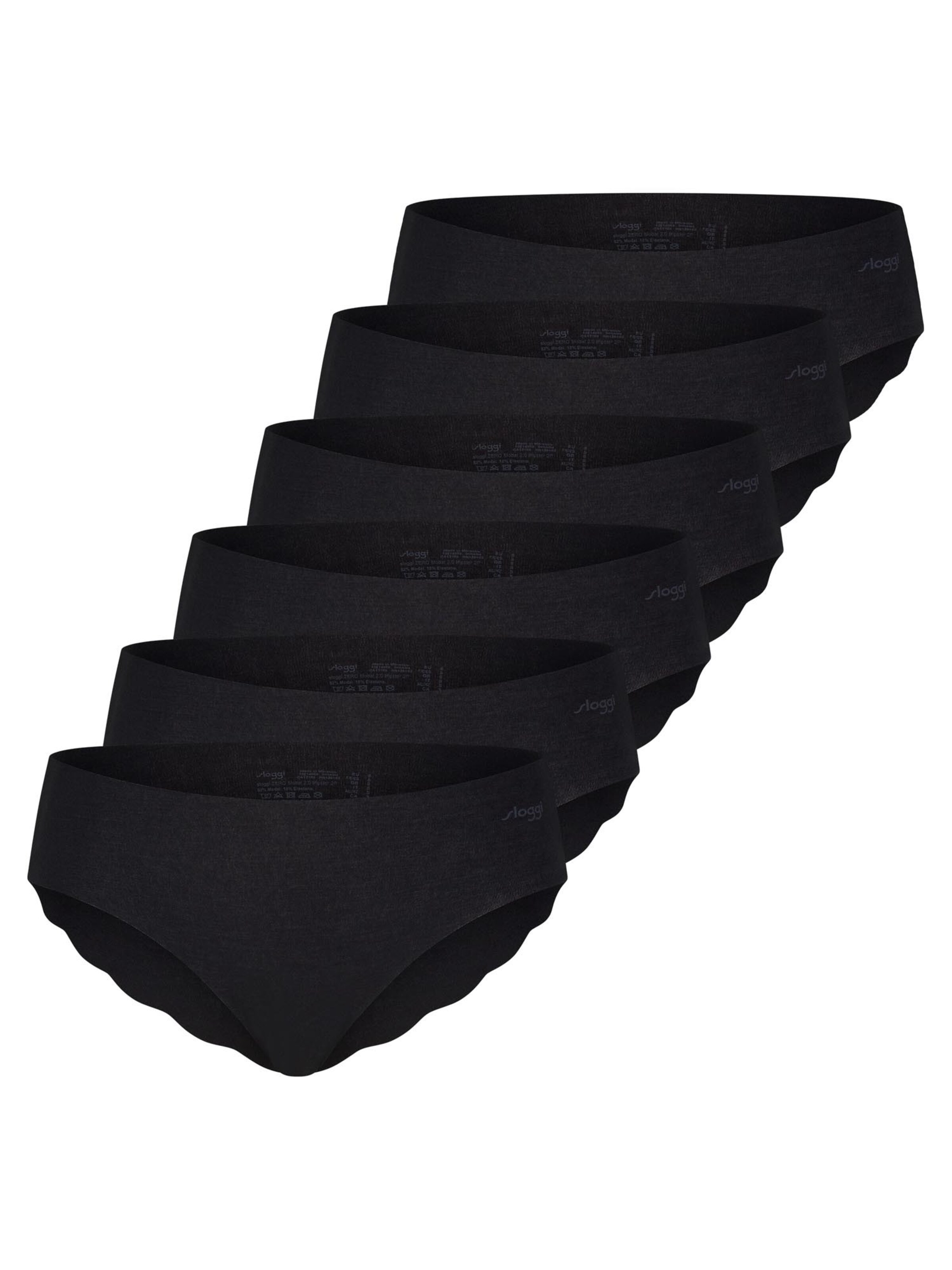 SLOGGI Boyshorts 'ZERO Modal 2.0' in Black: front