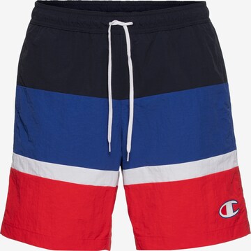 Champion Authentic Athletic Apparel Badeshorts in Blau: predná strana