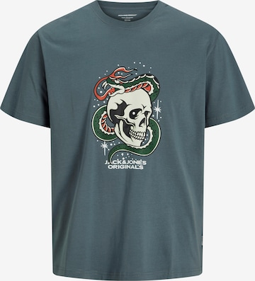 JACK & JONES T-Shirt 'JORANATOMY' in Blau: Vorderseite