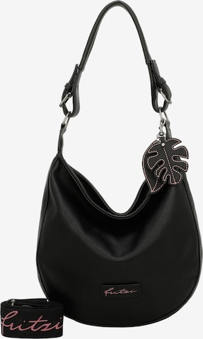 Fritzi aus Preußen Shoulder Bag 'Eco Hobo' in Black: front