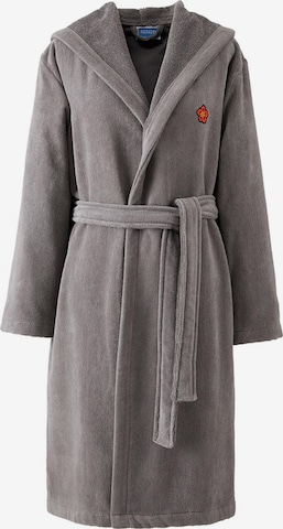 KENZO Long Bathrobe 'KBOKE' in Grey: front