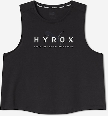 PUMA Спортен топ 'HYROX Triblend' в черно: отпред
