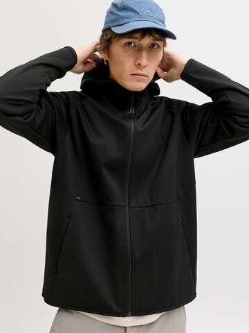 JACK & JONES Sweat jacket 'Base' in Black