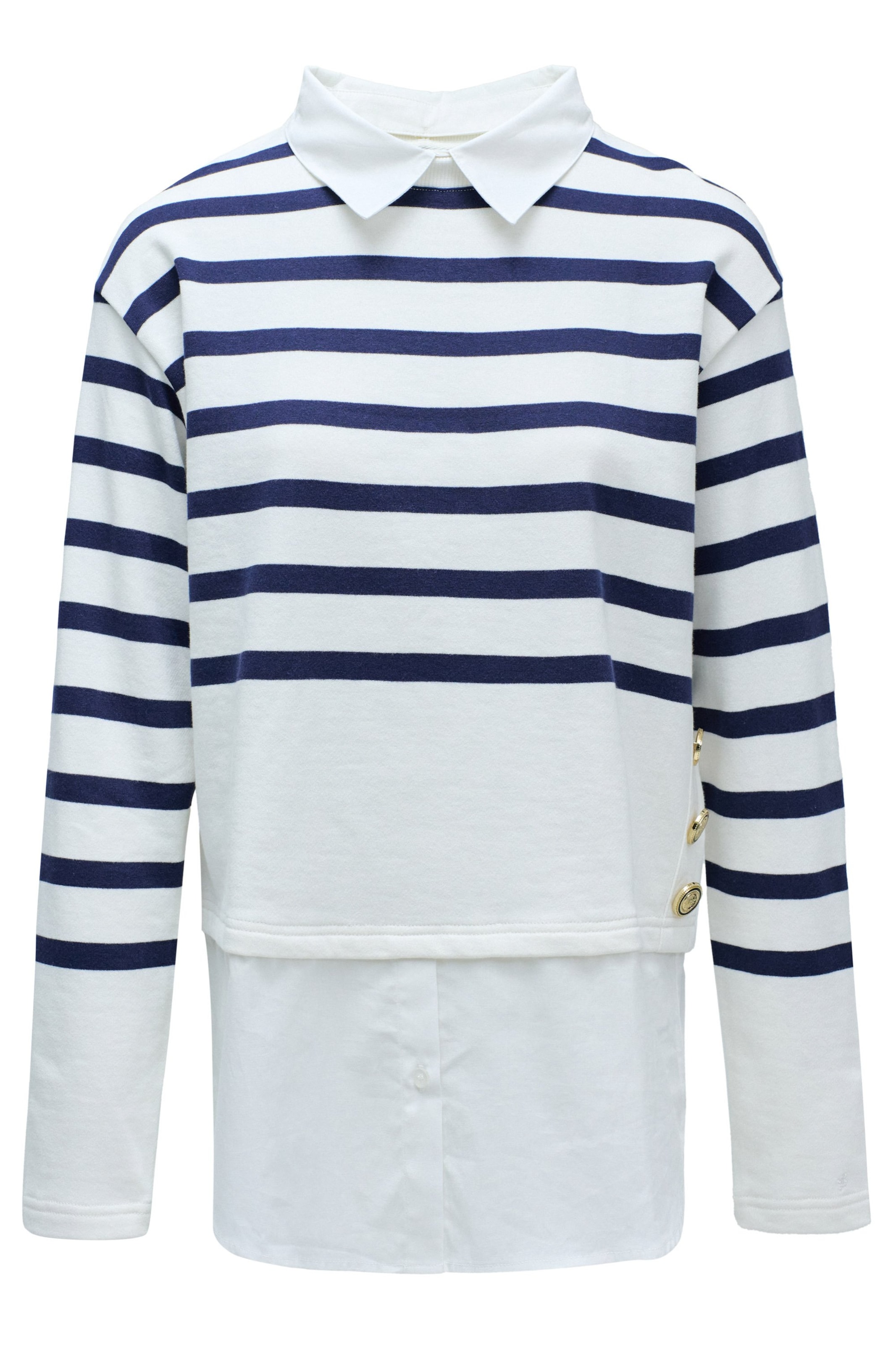 Salsa Jeans Trui in Wit: voorkant