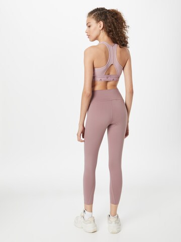 ADIDAS SPORTSWEAR Skinny Workout Pants 'Optime Luxe' in Pink