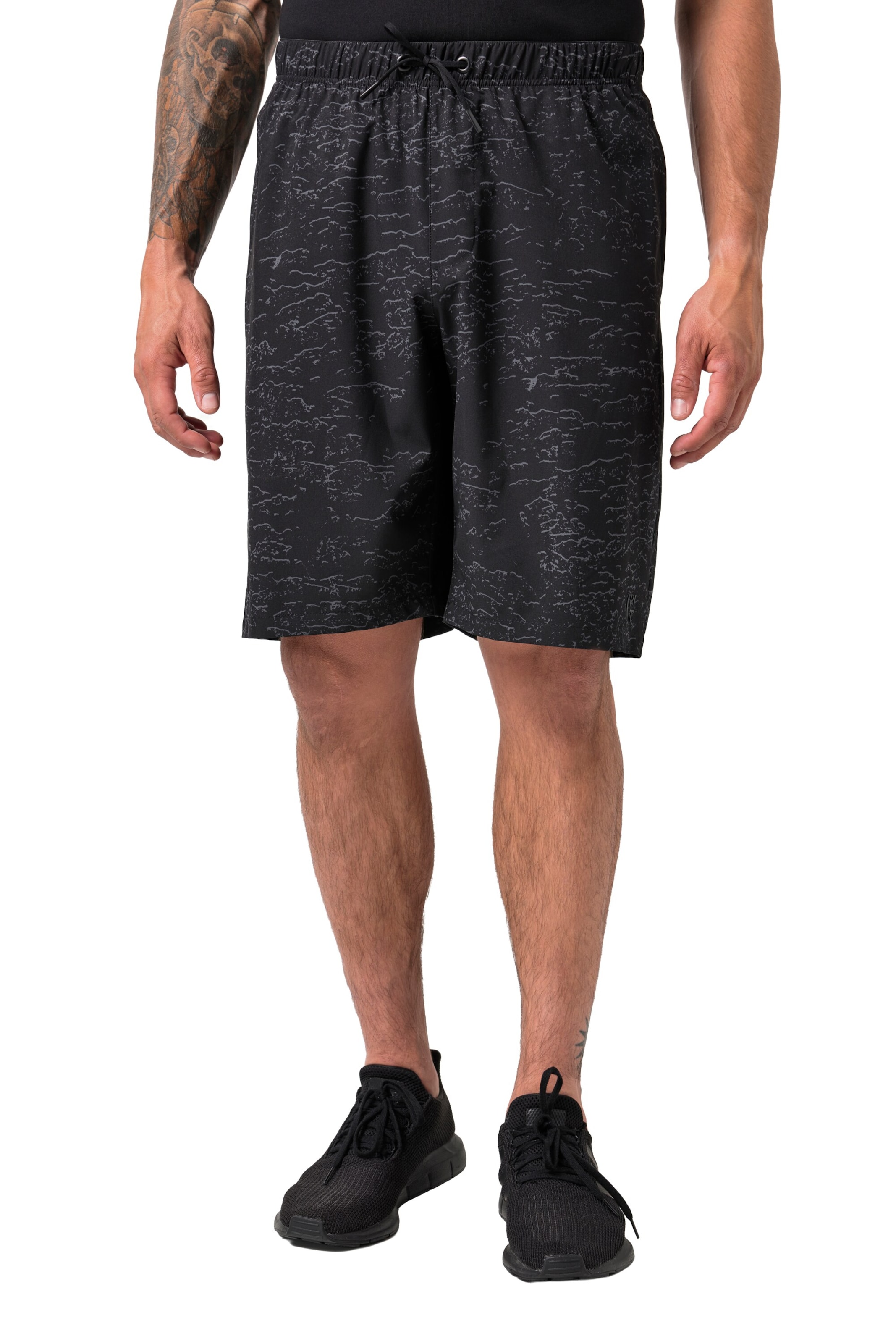 JAY-PI Loose fit Trousers in Black: front