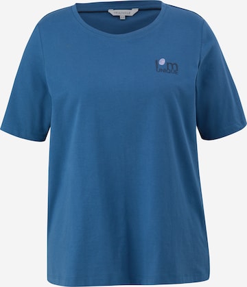TRIANGLE - Camisa em azul: frente