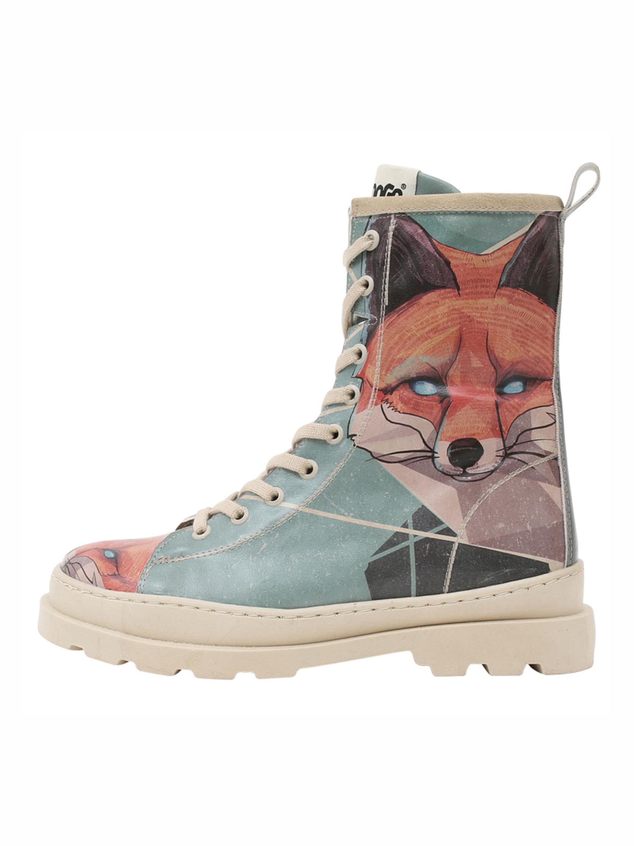 DOGO Schnürstiefel 'DOGO Gisele - Red Fox'‌‌‌‌‌‌‌ in Beige: Vorderseite