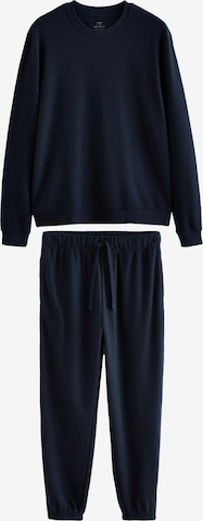 Pyjama long Next en bleu : devant