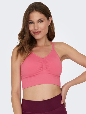 ONLY PLAY Bustier Sport-BH 'Frion' in Pink