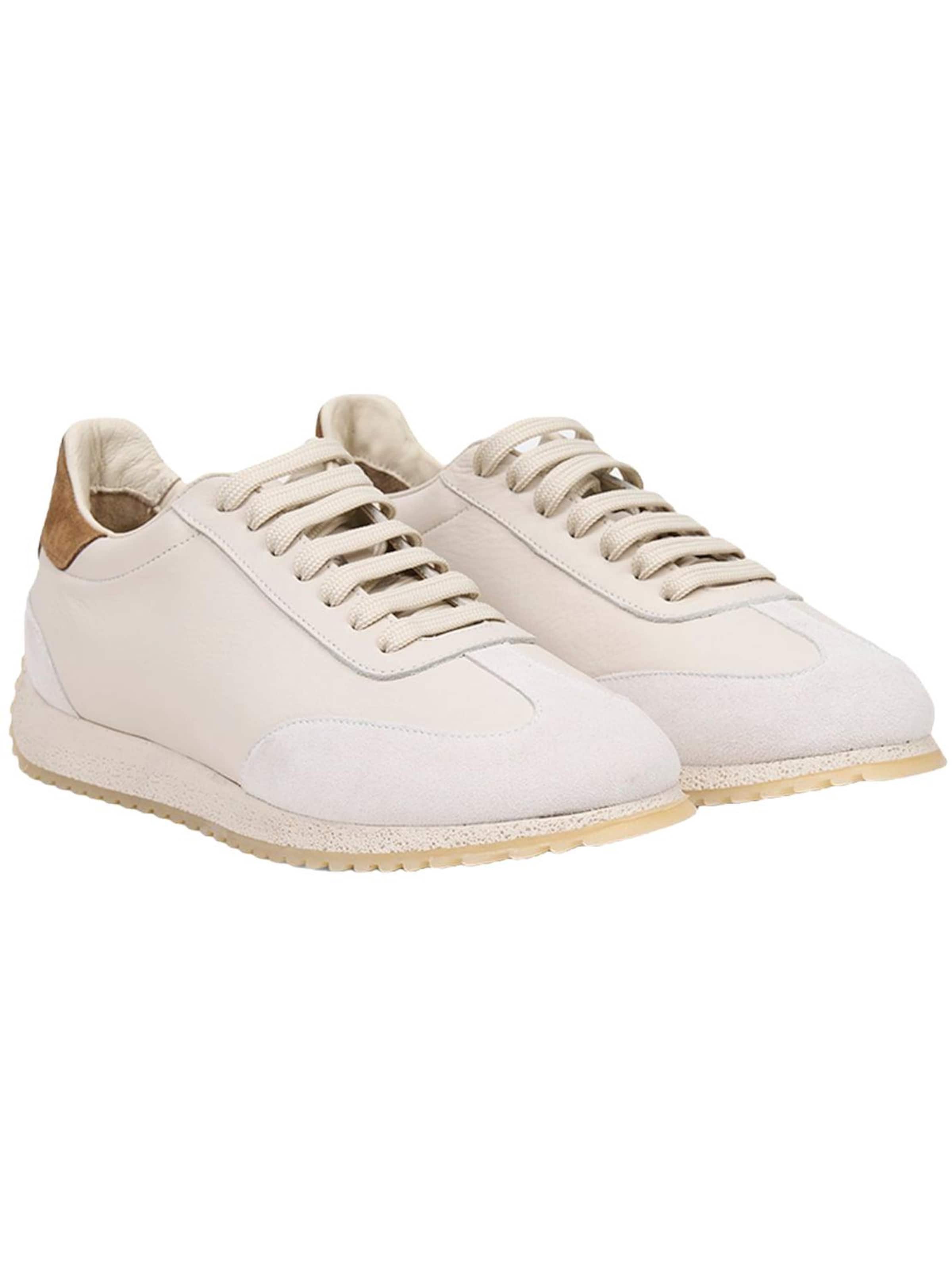 Desa - Zapatillas sin cordones 'Sneaker' en blanco: frente