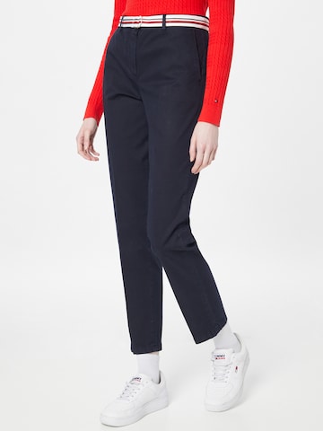 Coupe slim Pantalon chino 'Hailey' TOMMY HILFIGER en bleu : devant