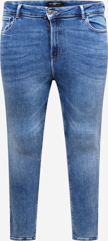 ONLY Carmakoma Skinny Jeans 'Kila' in Blauw: voorkant