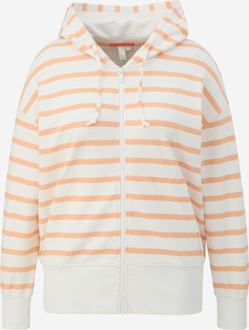 QS Zip-Up Hoodie in Orange: front