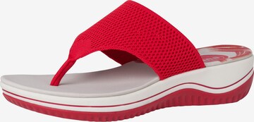 JANA Mules in Red: front