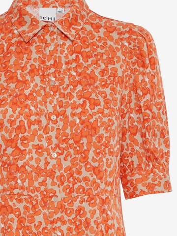 ICHI Skjortklänning 'AYA' i orange