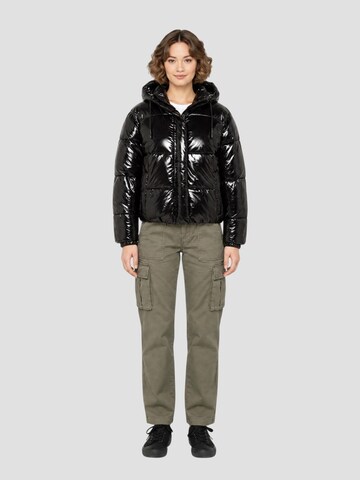 Schott NYC Wintermantel in Schwarz