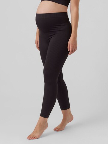 Skinny Leggings 'ARLO' di MAMALICIOUS in nero: frontale