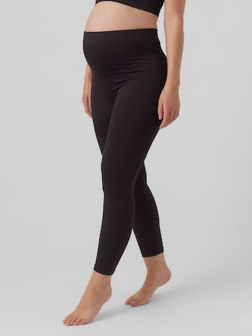 Skinny Leggings 'ARLO' di MAMALICIOUS in nero: frontale