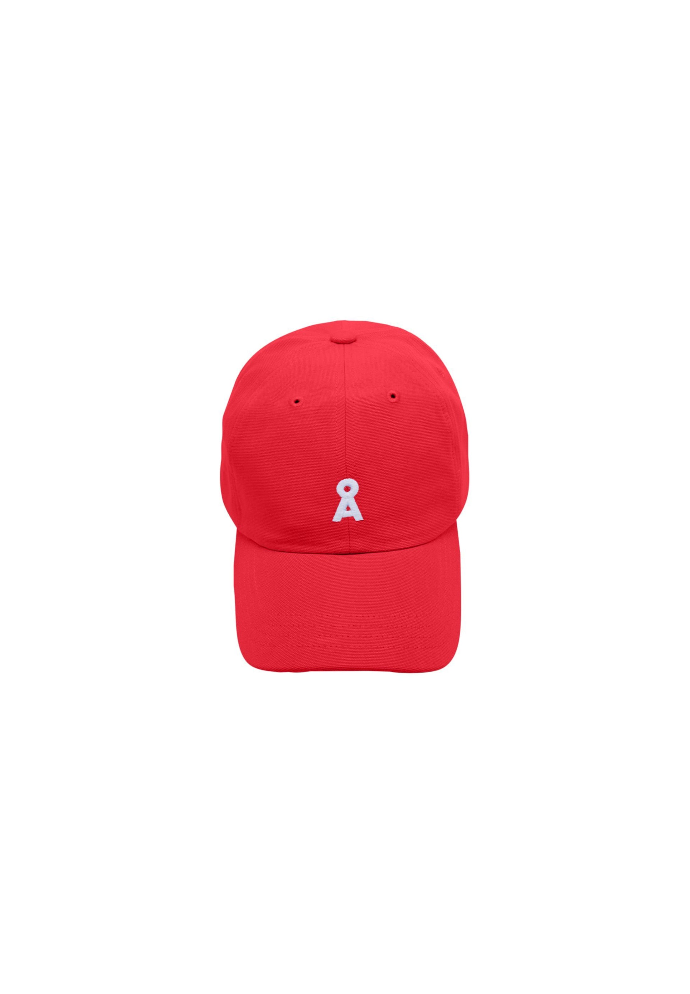 ARMEDANGELS Cap 'Yenaas Bold' in Red: front