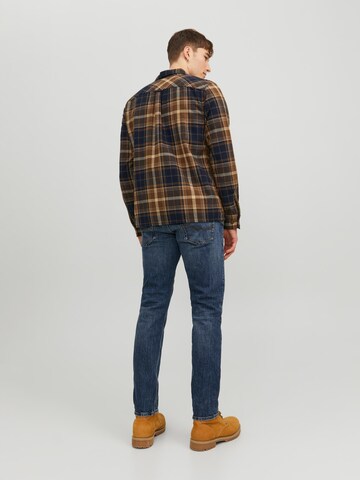 JACK & JONES - Ajuste regular Camisa 'EEDDIE' en marrón