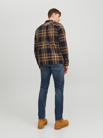 JACK & JONES Regular Fit Skjorte 'EEDDIE' i brun