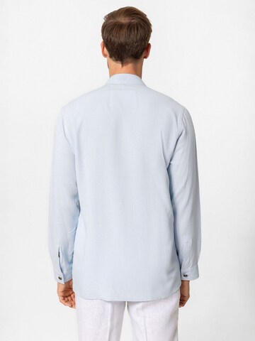 Antioch Comfort fit Button Up Shirt in Blue